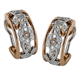 Trellis Earrings in 18k Gold with Diamonds - Simon G. Jewelry