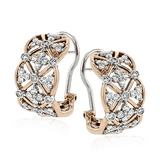 Trellis Earrings in 18k Gold with Diamonds - Simon G. Jewelry