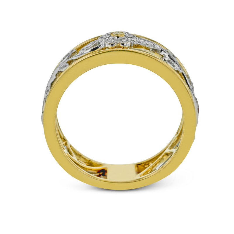 Trellis Fashion Ring In 18k Gold With Diamonds - Simon G. Jewelry