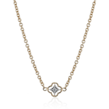 Trellis Pendant Necklace in 18k Gold with Diamonds - Simon G. Jewelry