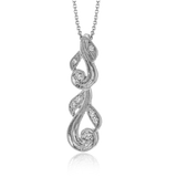 Trellis Pendant Necklace in 18k Gold with Diamonds - Simon G. Jewelry
