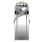 Trellis Smart Ring Jacket in 14k Gold with Diamonds - Simon G. Jewelry