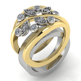 Vine Smart Ring Jacket in 14k Gold with Diamonds - Simon G. Jewelry