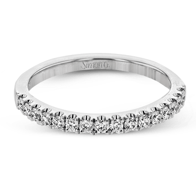 Wedding Band in 18k Gold with Diamonds - Simon G. Jewelry