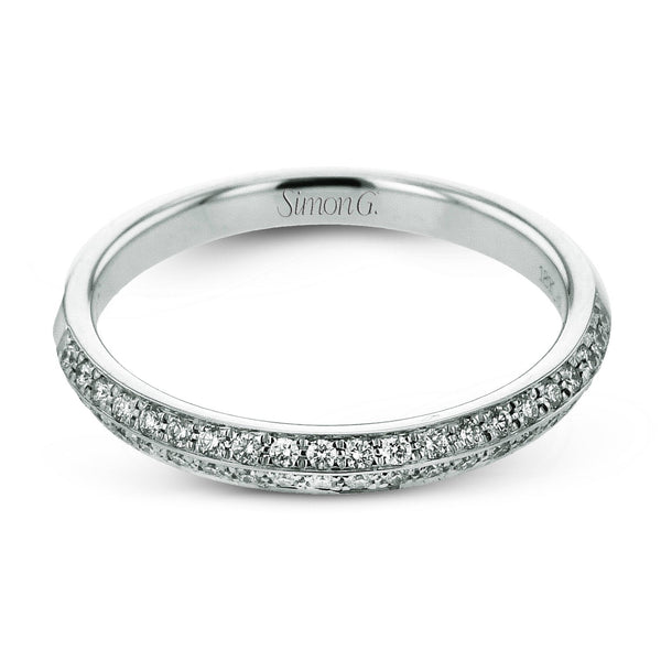 Wedding Band in 18k Gold with Diamonds - Simon G. Jewelry