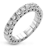 Wedding Band in 18k Gold with Diamonds - Simon G. Jewelry