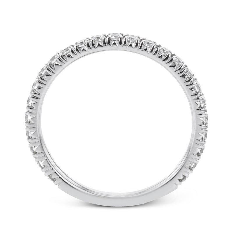 Wedding Band in 18k Gold with Diamonds - Simon G. Jewelry