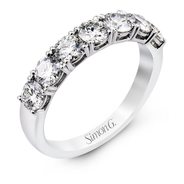 Wedding Band In 18k Gold With Diamonds - Simon G. Jewelry