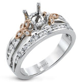 Wedding Band in 18k Gold with Diamonds - Simon G. Jewelry