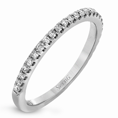 Wedding Band in 18k Gold with Diamonds - Simon G. Jewelry