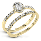 Wedding Set in 18k Gold with Diamonds - Simon G. Jewelry