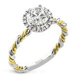 Wedding Set in 18k Gold with Diamonds - Simon G. Jewelry