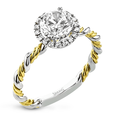 Wedding Set in 18k Gold with Diamonds - Simon G. Jewelry