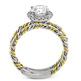 Wedding Set in 18k Gold with Diamonds - Simon G. Jewelry