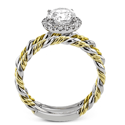 Wedding Set in 18k Gold with Diamonds - Simon G. Jewelry