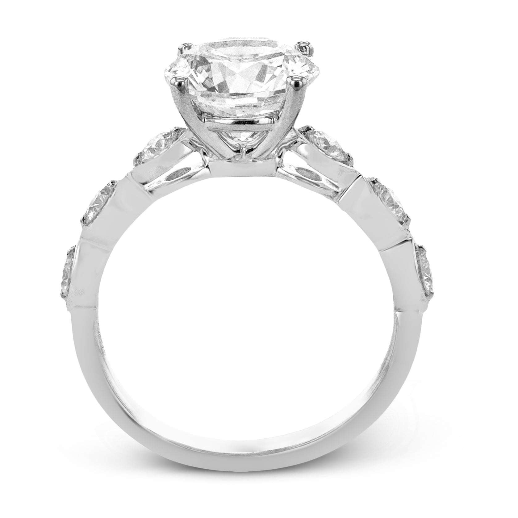 Wedding Set in 18k Gold with Diamonds - Simon G. Jewelry