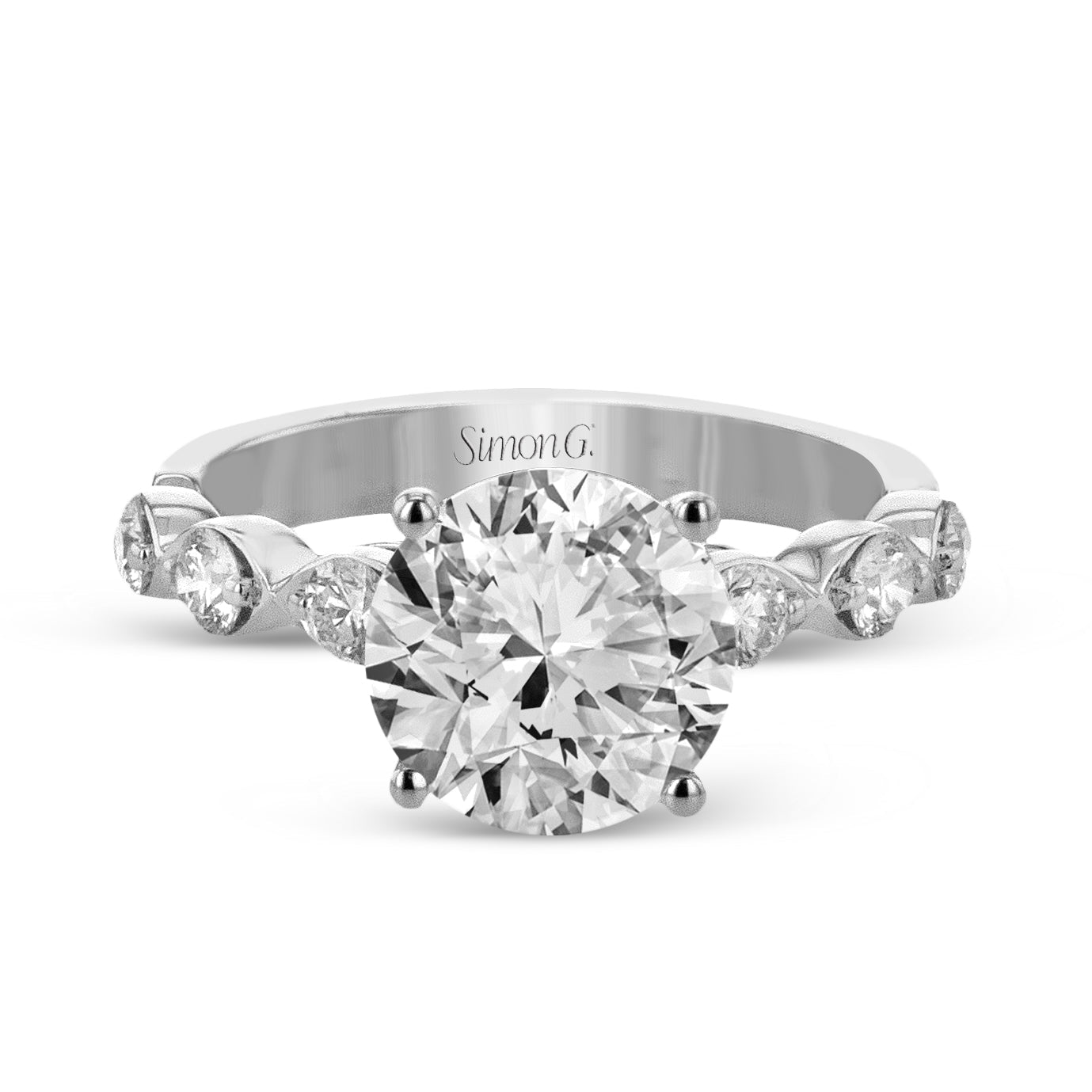 Wedding Set in 18k Gold with Diamonds - Simon G. Jewelry