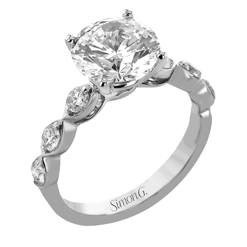 Wedding Set in 18k Gold with Diamonds - Simon G. Jewelry