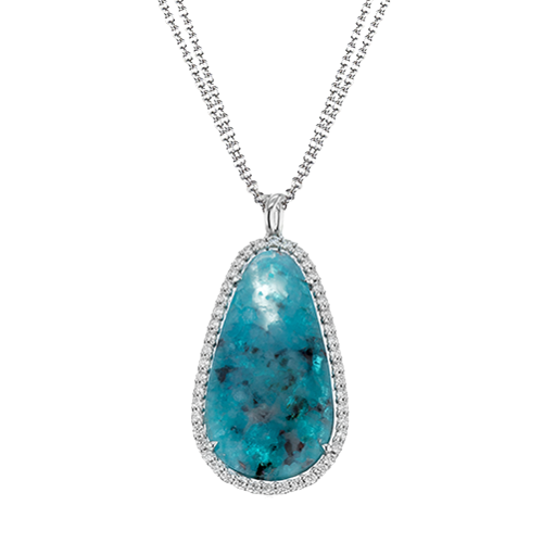 Color Pendant in 18k Gold with Diamonds
