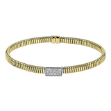 Bangle in 18K Gold with Diamonds