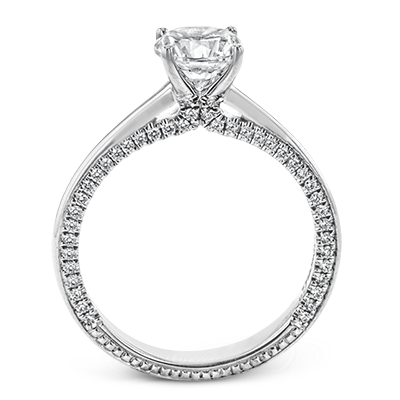Engagement Ring in 18k Gold with Diamonds – Simon G. Jewelry